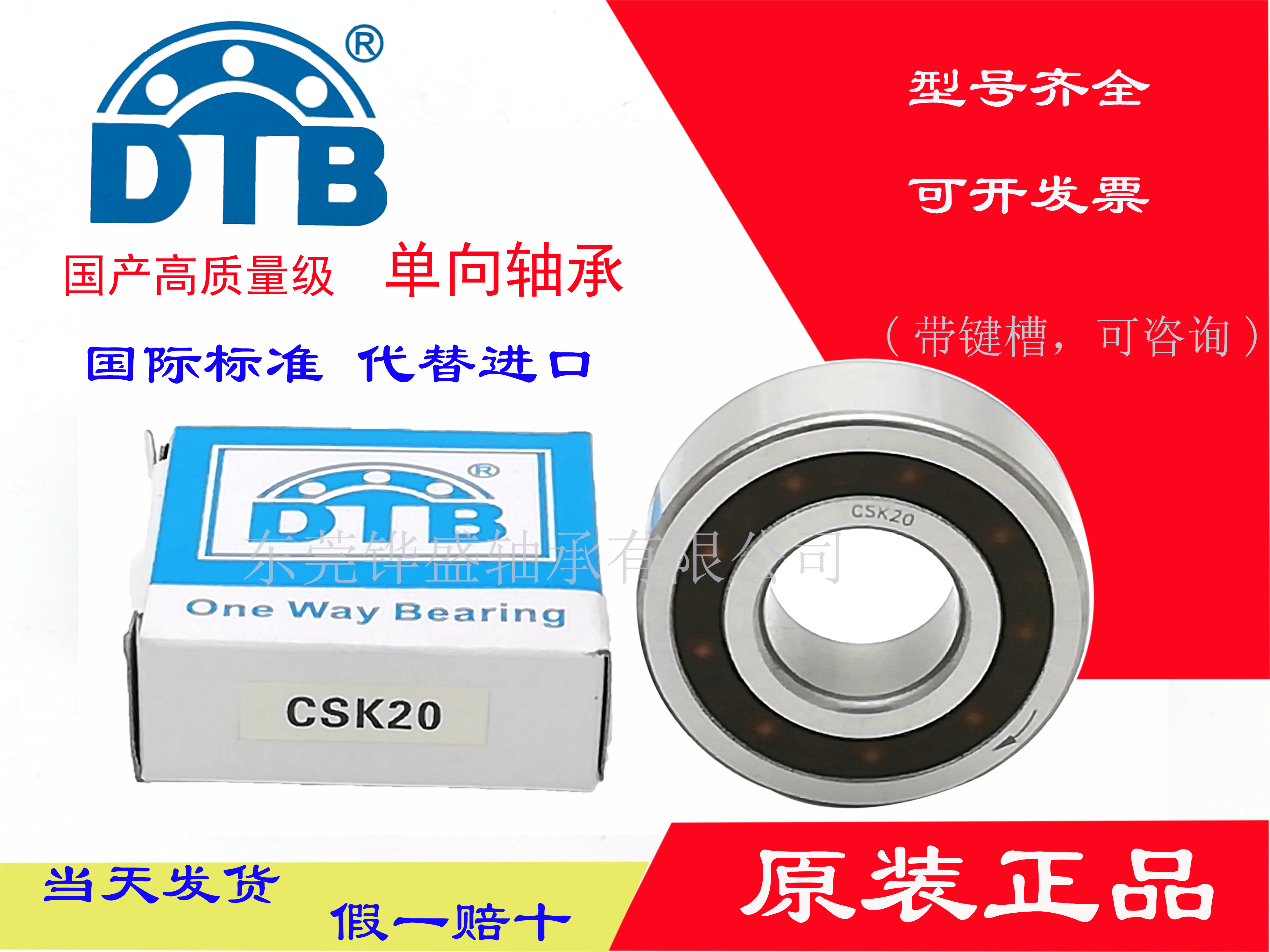 DTB one-way bearing BB CSK 8 10 12 15 17 20 25 30 35 40 P PP 2K 2RS