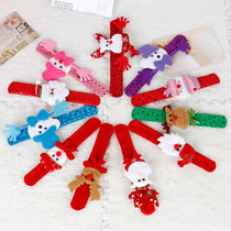 Christmas gifts Snapping circle childrens gifts luminous christmas bracelet old man snowman elk clapping circle