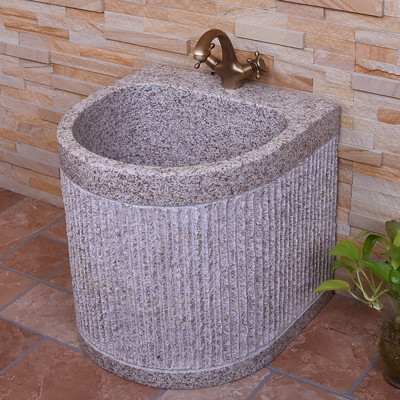 Stone mop pool balcony pier Bubble pool Art stone mop basin pool floor towed basin Large number