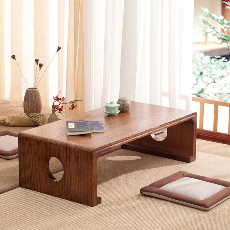 Free Shipping Solid Wood Coffee Table Tatami Windows And Tables