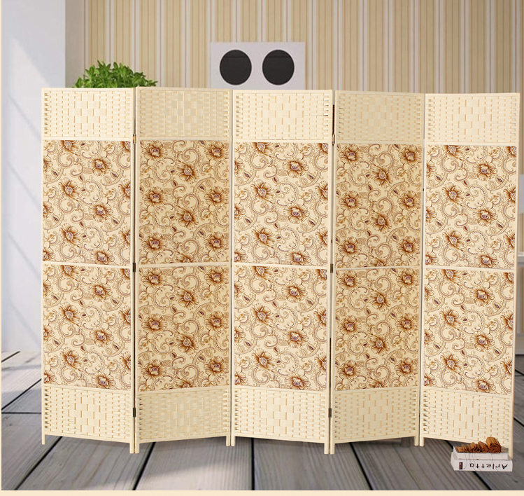 Mục vụ thời trang rơm vải màn hình phân vùng đơn giản hiện đại văn phòng khách sạn phòng khách di động hiên màn hình gấp - Màn hình / Cửa sổ vách ngăn cầu thang gỗ đẹp