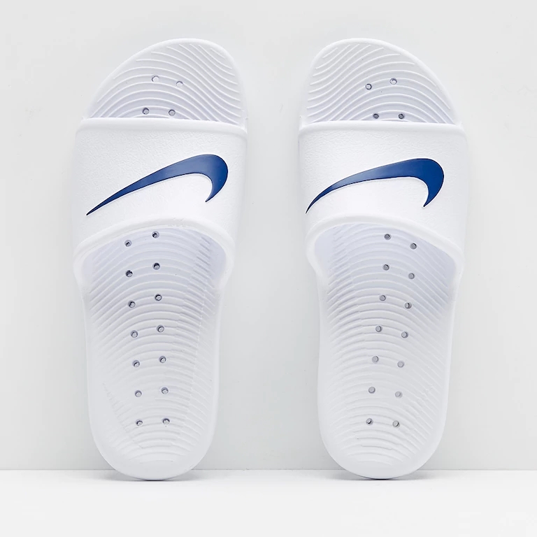 Nike Kawa vòi hoa sen Nike White Blue Bathhouse Dép nam và nữ Sports Beach Tow 832528-100 - Dép thể thao dép bitis nam