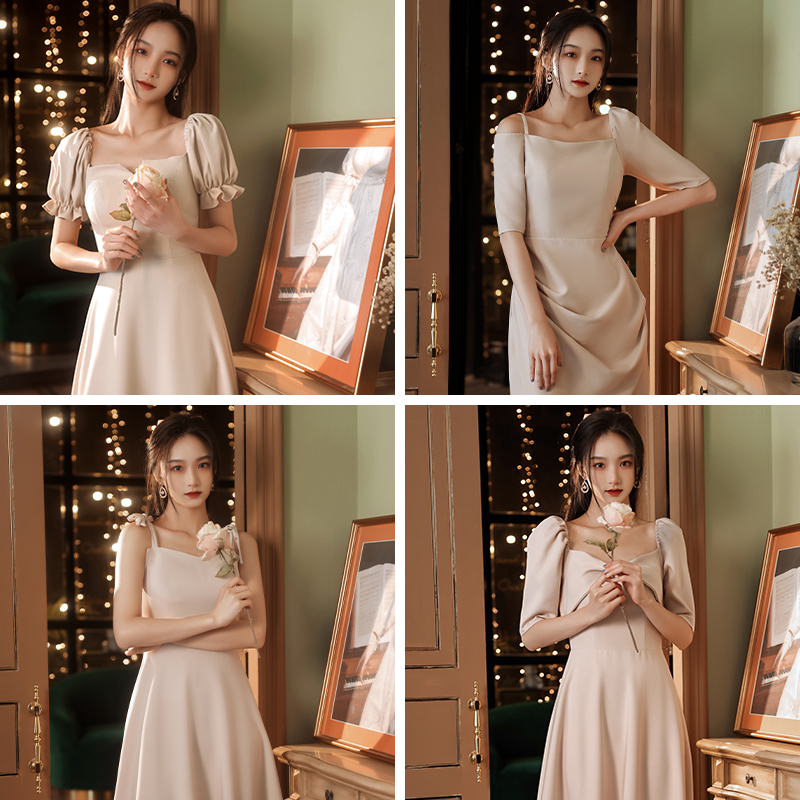 Summer bridesmaid dress, suitable for teen, plus size