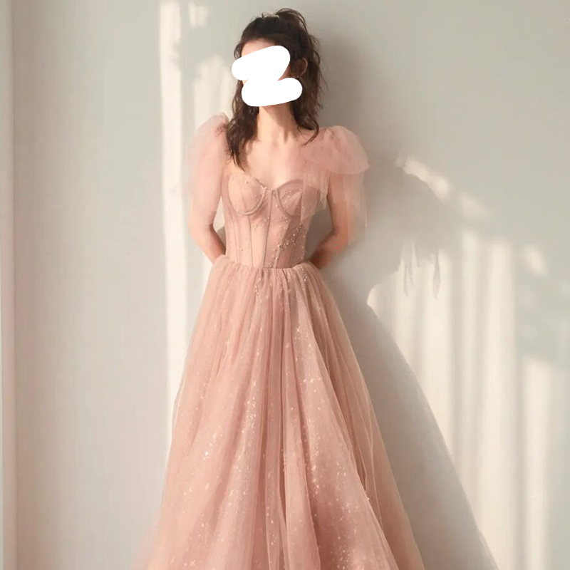 Elite evening dress for bride for elementary school students, fitted