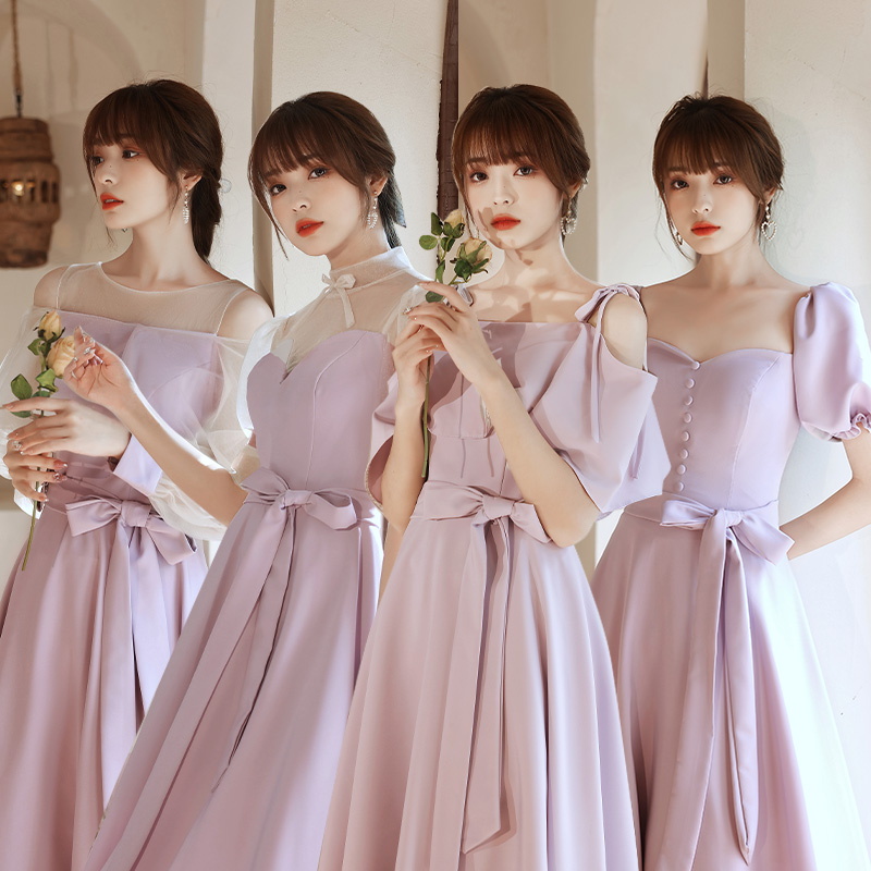 Bridesmaid dress, evening dress, for bridesmaid, 2021 collection, suitable for teen, fitted