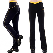 Aerobics womens trousers square dance pants dance pants black pants sports pants micro-La clearance specials