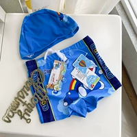 Синяя плавательная шапочка