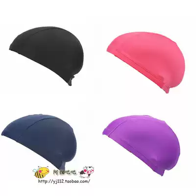 Nylon cloth swimming cap men and women Children multi-color swimming hat long hair swimming equipment Universal