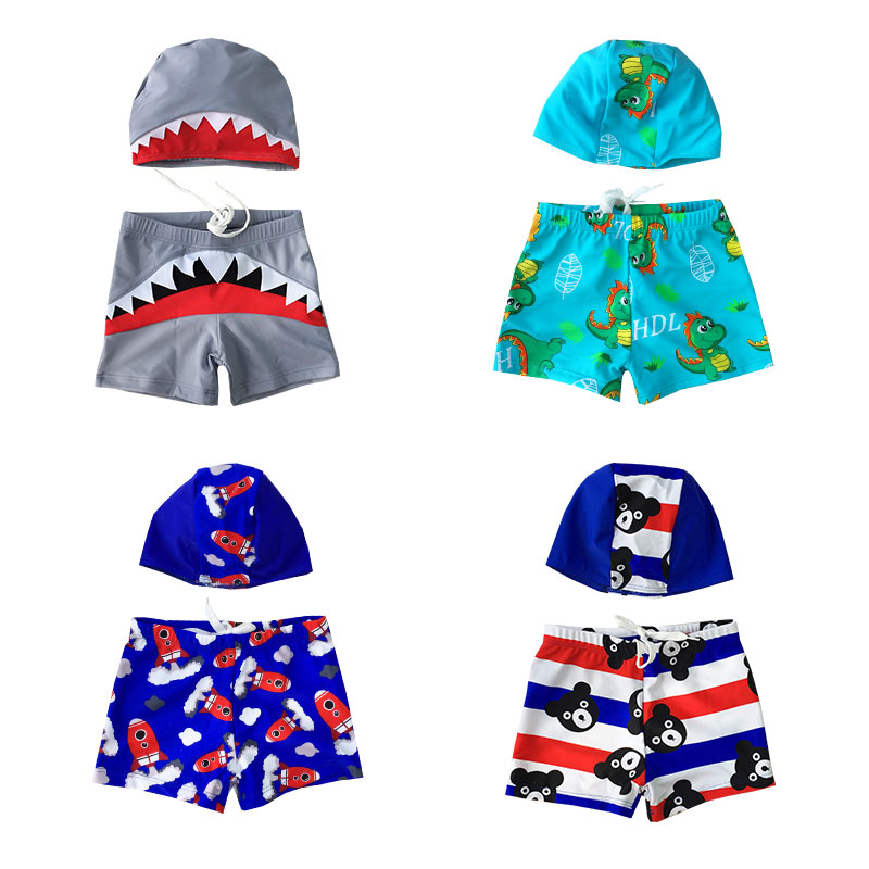Children's swimming trunks boys swimming trunks CUHK Tong Ping Kok Swimming pants Lianhood Boys Children's baby Two-style swimsuit
