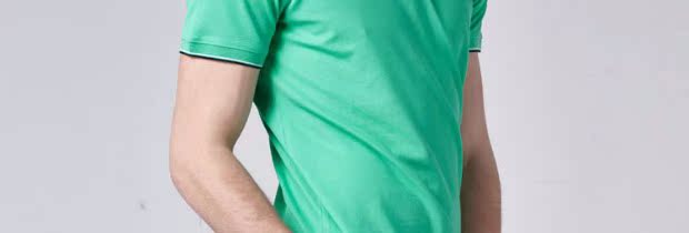 Mùa hè UCLA2018 mới dành cho nam áo thun cotton ngắn tay ngắn kinh doanh áo thun cổ điển màu rắn áo polo đen