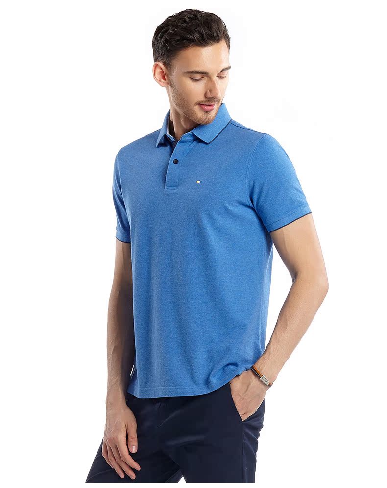 Bông tay ngắn sợi bông UCLA POLO tay ngắn áo polo