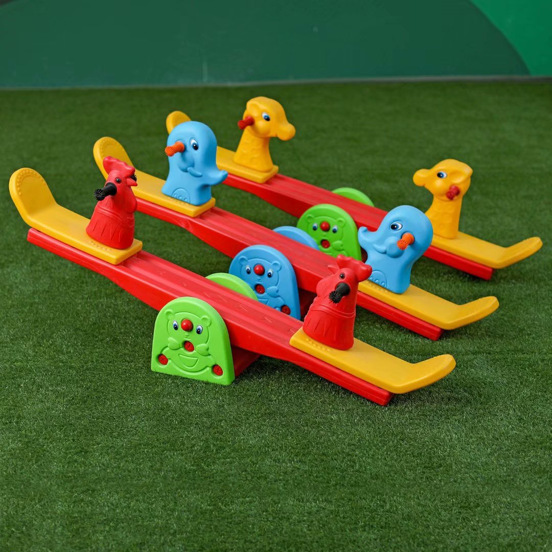 Biathlon Children Toys Indoor Stilts Board Playground Kindergarten Plastic Rocking Horse