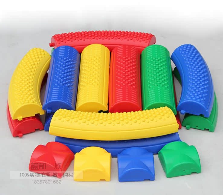 Foot tread balance haptic plate feeling integrated training equipment Early teaching supplies feel integrated training teaching aids young children balance wood