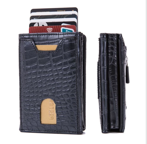 Антимагнитный универсальный полиуретановый металлический бумажник, анти-кража