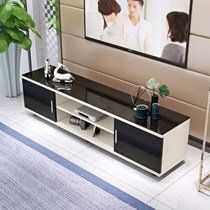Tempered glass TV cabinet 1 2 simple 1 4 combination 1 6 living room width 35cm small apartment mini floor cabinet 1 meter