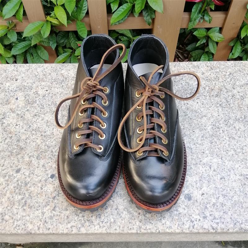 Tenjin làm việc Giày Tenjin Martin giày nam đế thấp để giúp giày mặt ngắn Goodyear Giày khâu tay giày dụng cụ - Giày thấp giày thể thao puma