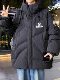 Youth Trendy Versatile Hooded Jacket for Boys, Thickened and Warm, Loose-Fitting Black Cotton Coat for Winter