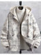 Winter New Style Fleece-Lined Thick Woolen Coat for Teenagers, Trendy Faux Two-Piece Jacket, Stylish Loose-Fit Men's Cotton Clothing