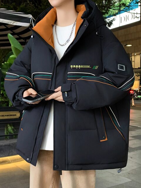 Men's down Jacket Winter 2025 New Hooded Coat Men's Thickened Warm Youth White Duck down Lightweight Cold-Proof Clothing