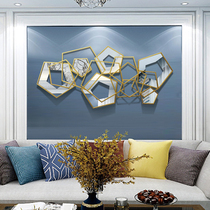 Simple modern light luxury wall decoration living room wrought iron mirror creative wall hanging restaurant bedroom sofa background wall decoration