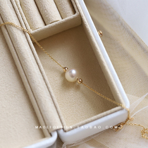 MAOLI Base Manual Customized 14k Bag Gold Natural Pearl Bracelet Simple and Excellent Prevention Allergy Female