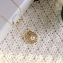 MAOLI Paris Window Rework Custom Dodwear Temperament 925 Pure Silver Gilded Freshwater Pearl Necklace