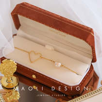 MAOLI Maiden Exclusive original custom American import 14K Bag Gold Water Pearl Care Bracelet Bracelet Bracelet