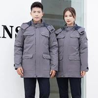 Чистое хлопковое пальто средней длины