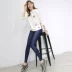 Mùa xuân và mùa thu thoáng khí của phụ nữ giả da quần legging phần mỏng mặc quần thun chân là quần mỏng quần nữ kích thước lớn quần đũi nữ Khởi động cắt