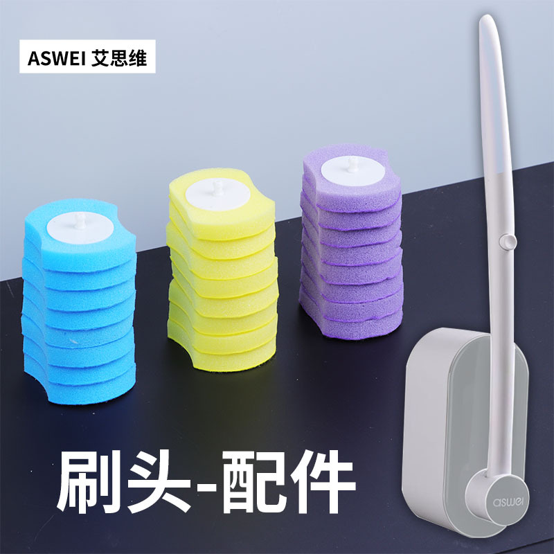 Disposable Toilet Brush for Home Use, No Dead Corners, Wall-Mounted Cleaning Brush, Disposable Squat Toilet Brush Set