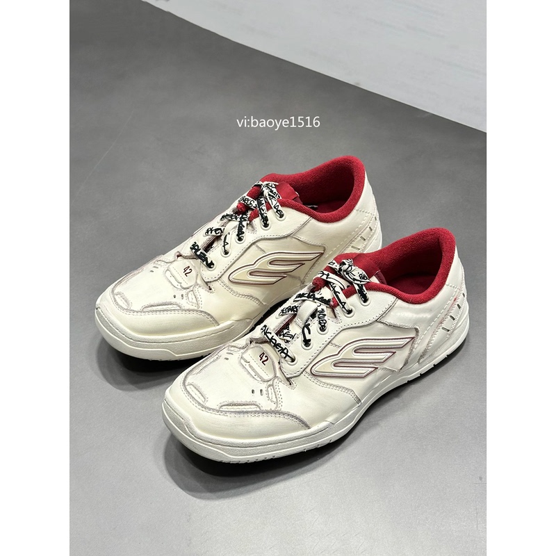 Old Money Style July New Arrivals/European Simultaneous Release Vintage Genuine Leather Thick-Soled White Sneakers for Men, Versatile Casual Sneakers for Women