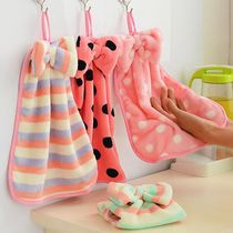 Hand towel hanging housework cleaning increased kitchen special cleaning cloth rag table does not drop towel thickened lazy