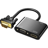 Video Converter Eight -Myear Shop Four Color TV Converter Youlian VGA в HDMI+VGA CABLE с звуком