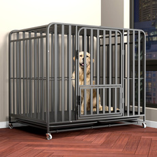 Клетка для животных 狗笼子 大型犬中型犬狗笼带厕所分离 家用室内外金毛拉布拉多笼子