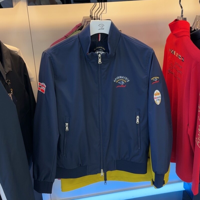 Brave&Shark/Warrior Shark Brand High-End Luxury Jacket Spring Stand Collar Autumn Jacket Fashionable Men's Top 1320