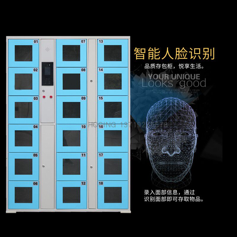 HOCING intelligent storage cabinet remote control storage cabinet custom storage cabinet transparent window face recognition storage cabinet