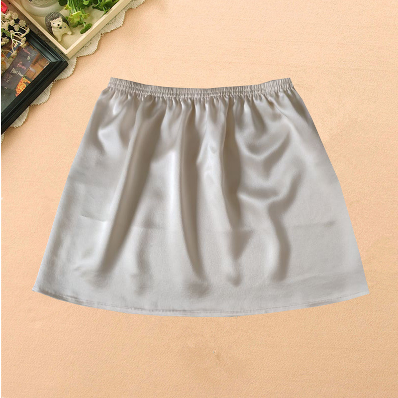 Silk Petticoat Half Skirt Summer Skirt Lining Anti-Static Anti-Exposure Base Layer Mulberry Silk Half Skirt Inner Wear Skin Color
