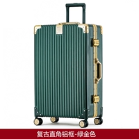 Антикварная прямоугольная алюминиевая рама-зеленое золото.