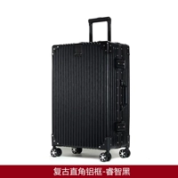 Антикварная прямоугольная алюминиевая рама, элегантный черный цвет