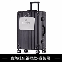 Прямоугольная сумка с алюминиевой рамой-Smart, черная