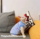 Крем - это безволосая одежда для кошки сфинкс Devin осень и зимняя детская бархатная домашняя кошка теплый жилет Бесплатная доставка