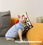 Крем - это безволосая одежда для кошки сфинкс Devin осень и зимняя детская бархатная домашняя кошка теплый жилет Бесплатная доставка