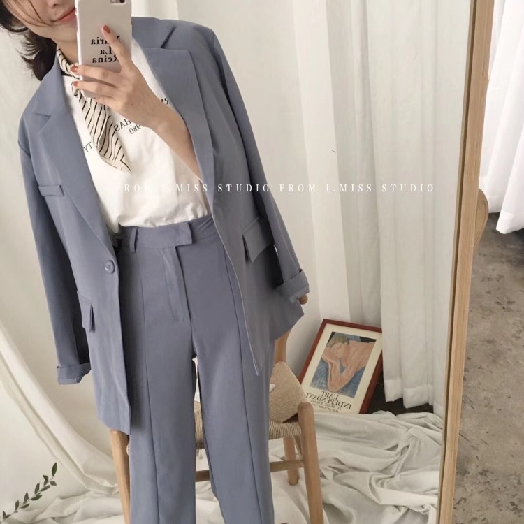 IMISS phiên bản Hàn Quốc của một chiếc áo nút retro phù hợp với nữ 2018 mùa thu mới khí chất lỏng áo sơ mi ngắn hoang dã áo vest nữ dáng dài