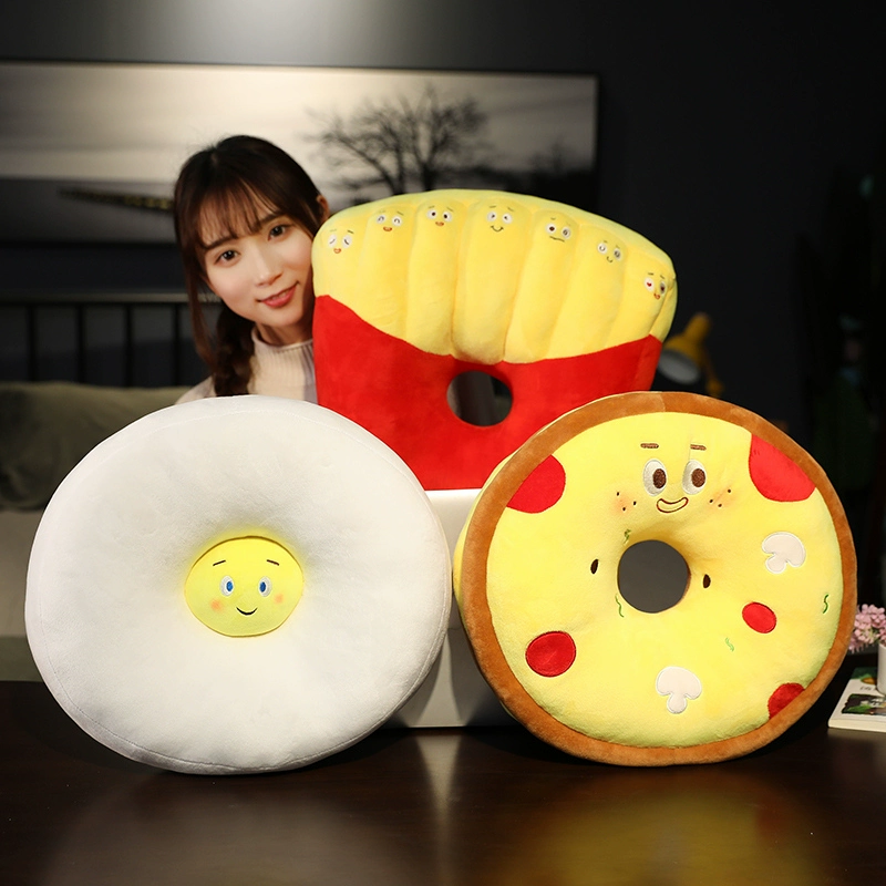Phim hoạt hình mô phỏng snack gối bánh burger đệm búp bê đồ chơi sang trọng ghế đệm lưng ghế sofa gối vải vụn búp bê - Ghế đệm / đệm Sofa
