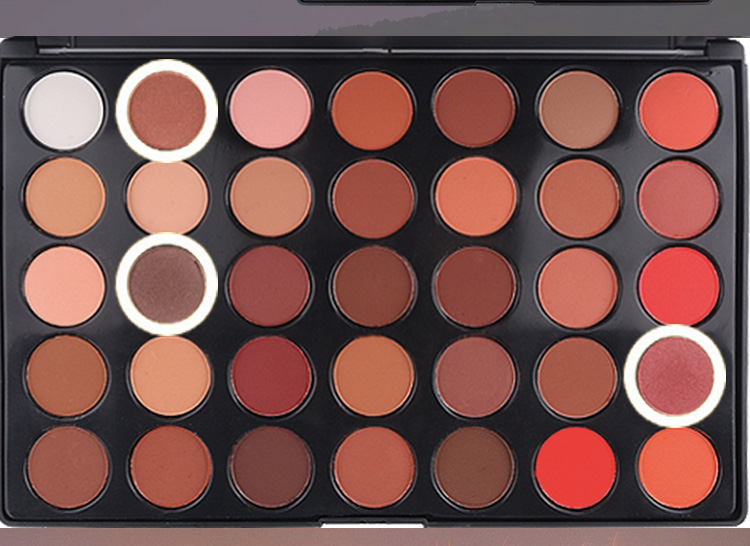 Tỏi dài đề nghị hàng hóa Trung Quốc 35 màu net red eye shadow tấm đào hoa trang điểm bí ngô màu mermaid Ji rượu vang đỏ trái đất màu phấn mắt phấn mắt mac