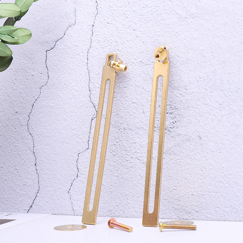 Solid brass new Chinese long drawer single hole pendant handle pure copper modern simple gold wardrobe door handle