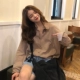 Mùa thu 2018 phiên bản Hàn Quốc mới của áo sơ mi tay dài sang trọng của nữ sinh viên áo sơ mi mỏng Han Han