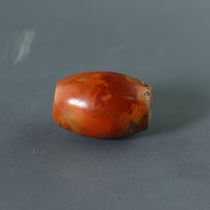 Buddha Court battle Han Dynasty Han Dynasty old agate drum beads High ancient red onyx barrel beads Old beads Agate hand string with beads