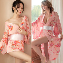 Love Lingerie Sexy Transparent Private Room Day Style Kimono Uniforms Seductive Teasing Bed Pyjamas Passion Teasing Suit