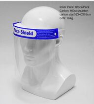 Anti-fog transparent full face protective mask isolation face screen anti-splash droplets anti-bacterial virus isolation head mask